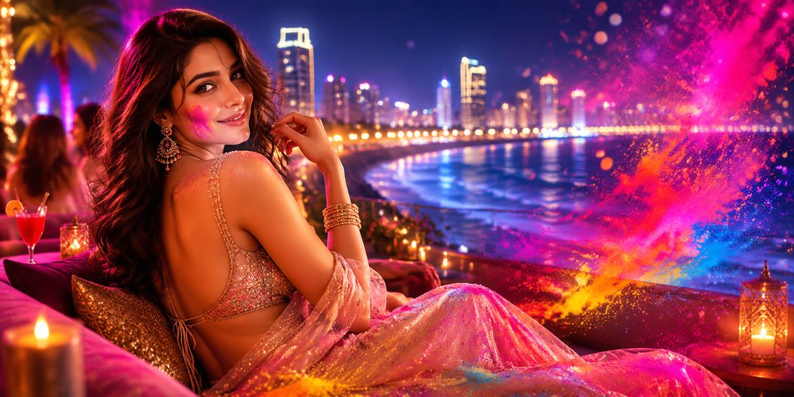 Festive Mumbai Bandra night with casino bonus theme